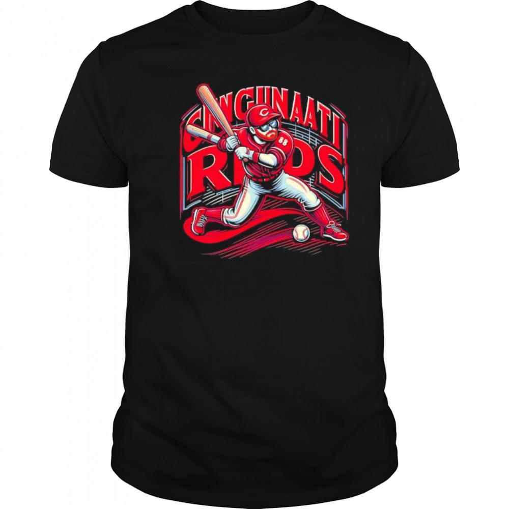 Cincinnati Reds player art shirt