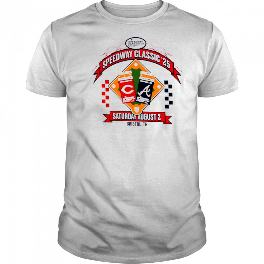 Cincinnati Reds vs. Atlanta Braves 2025 Speedway Classic Event shirt