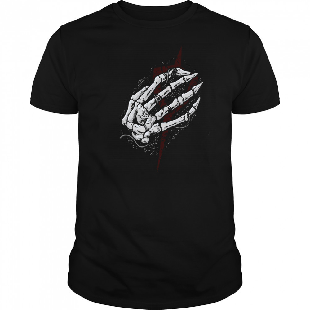 Clayman Heartless Skeleton Hand T-shirt