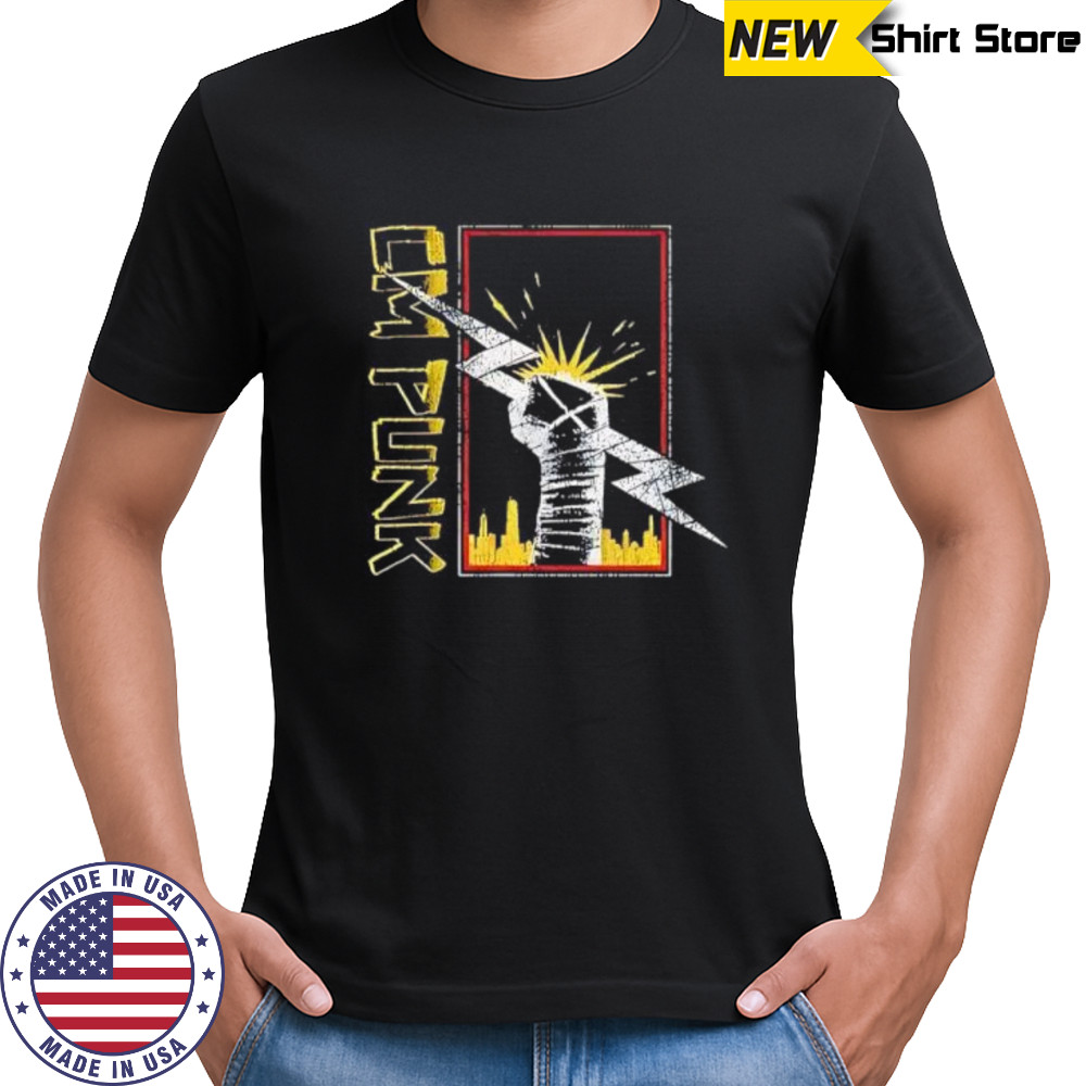 Cm punk chicago fist shirt