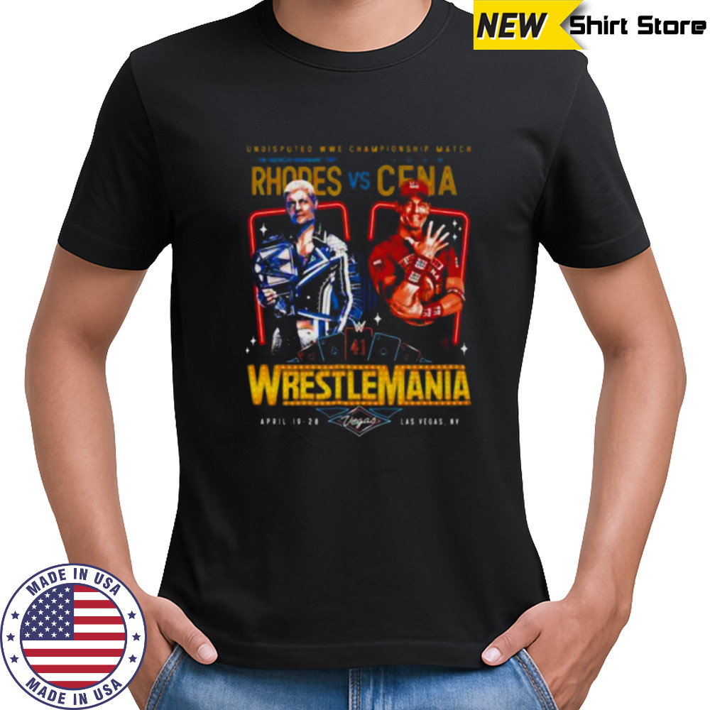 Cody Rhodes vs. John Cena WrestleMania 41 shirt