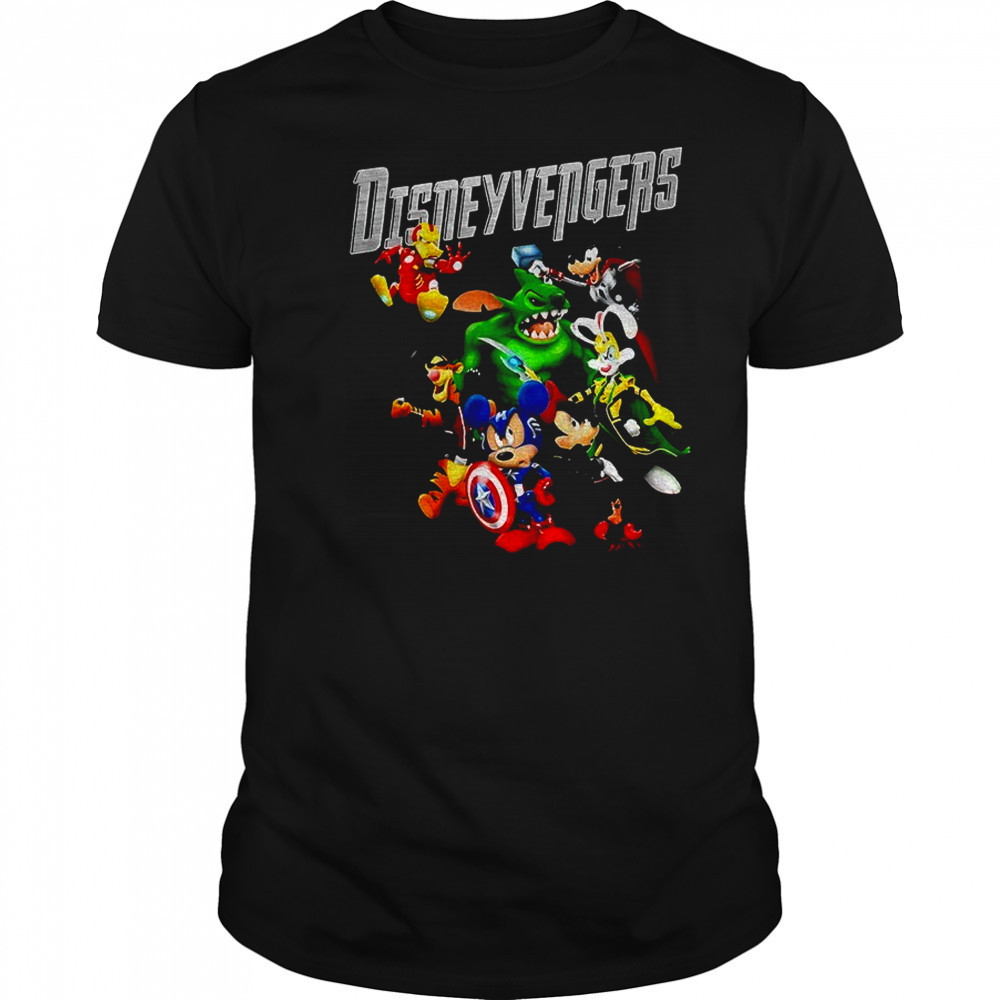 Cute Disney Avengers Marvel Superhero Mickey Mouse cartoon shirt