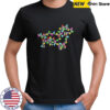Dachshund Dogs Tree Christmas lightning shirt