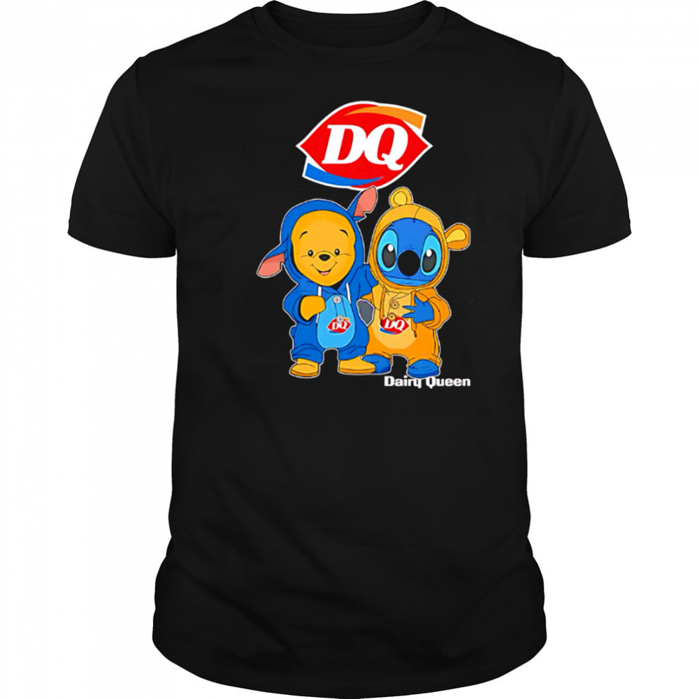 Dairy queen pooh and stitch friends shirt