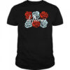 Deftones Red & Blue Roses Boyfriend Fit Girls T-shirt