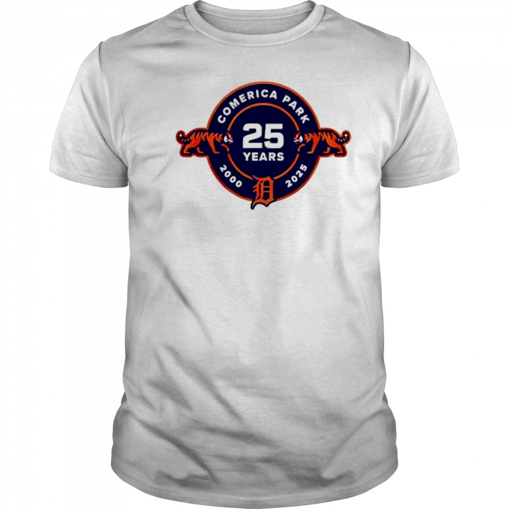 Detroit tigers 25th anniversary of comerica park shirt