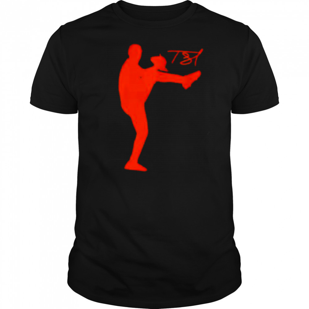Detroit Tigers Tarik Skubal Silhouette baseball shirt