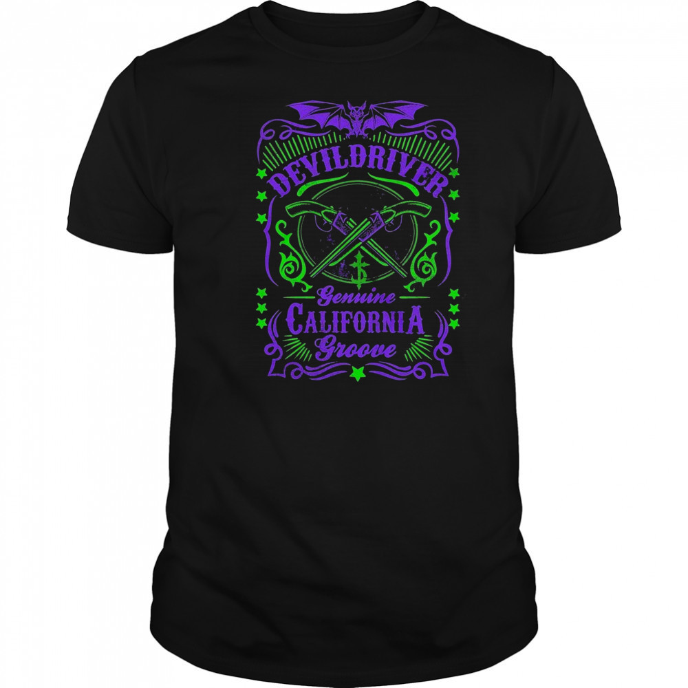 DevilDriver Gemini California Groove Crossed Guns T-Shirt