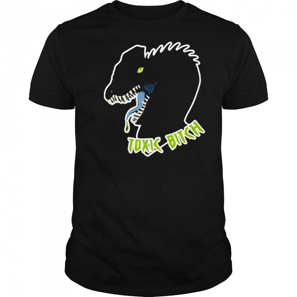 Dilophosaurus Dinosaur Toxic Bitch T-shirt