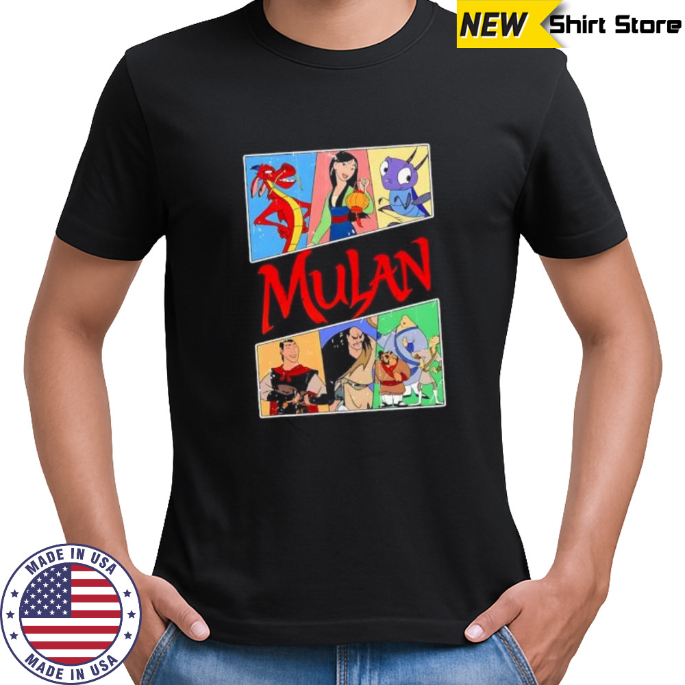 Disney Mulan Characters Retro shirt
