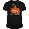 Dog lost in the tiramisu shirt