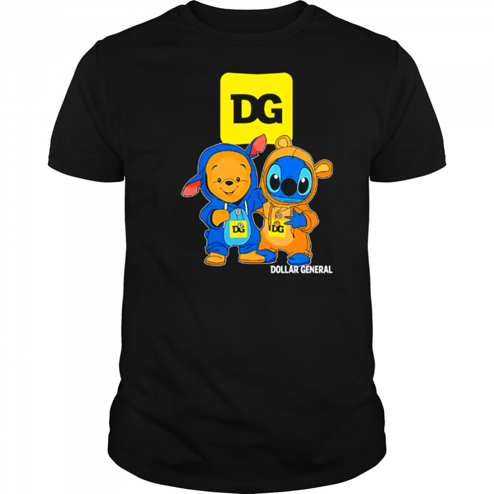 Dollar general pooh and stitch friends shirt