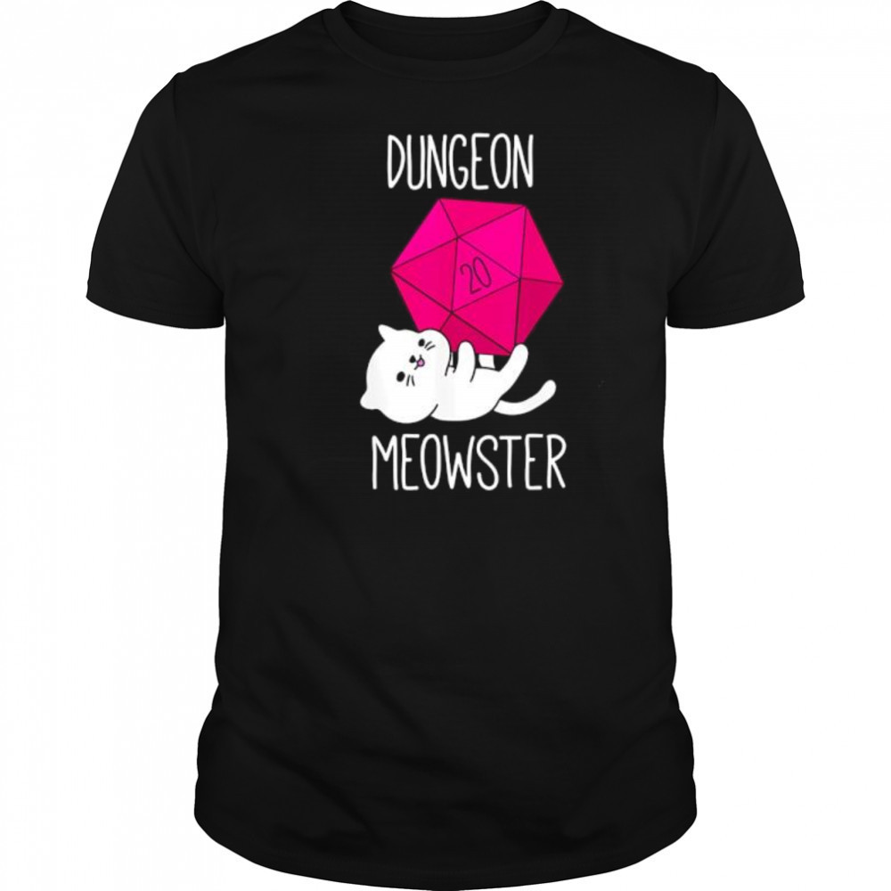 Dungeon Meowster Funny Nerdy Cat shirt