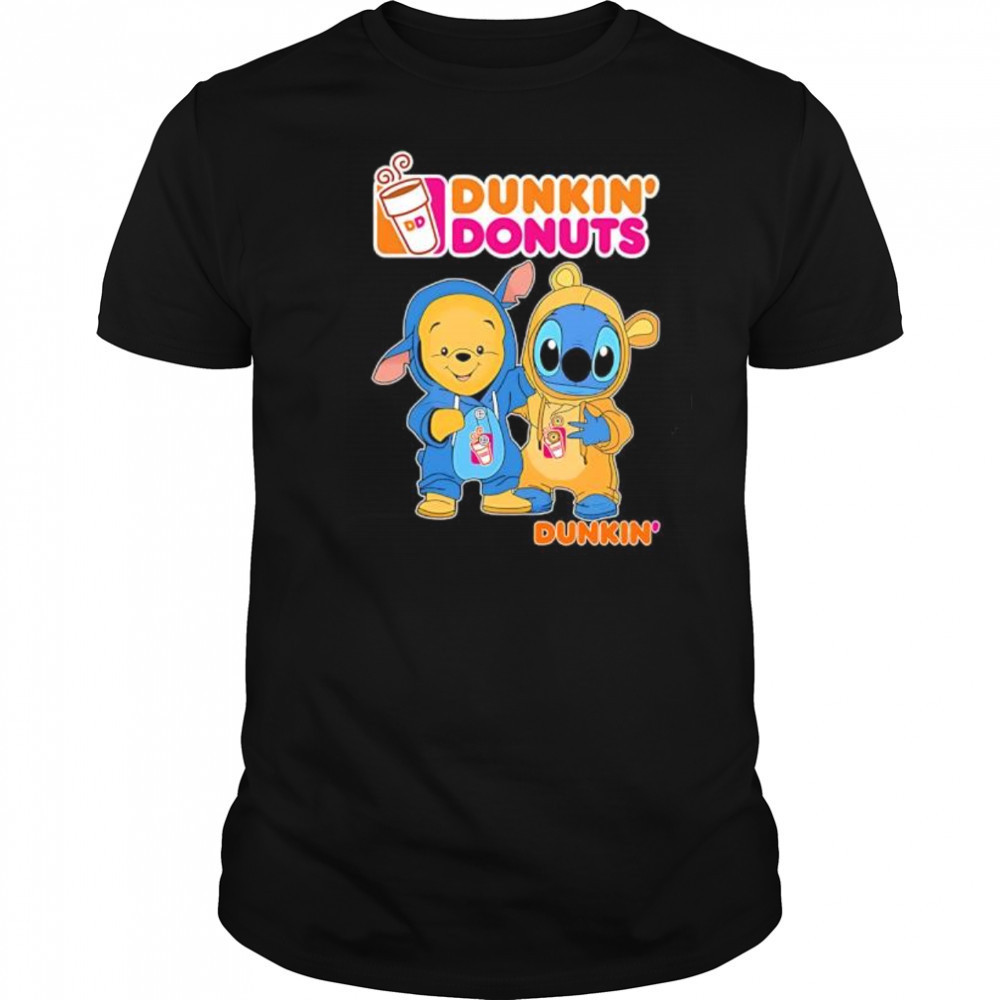 Dunkin’ pooh and stitch friends shirt