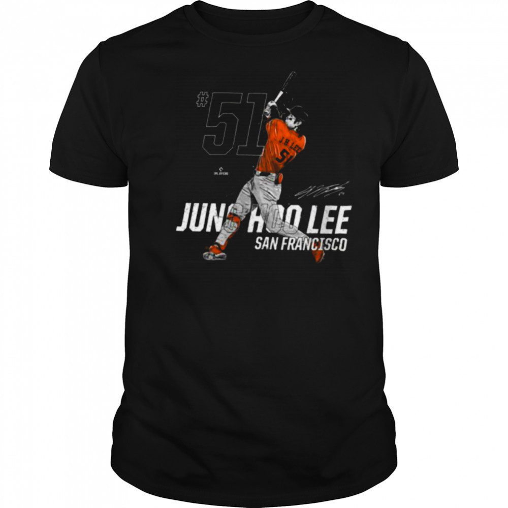 Dynamic Pose Jung Hoo Lee San Francisco Baseball MLBPA Shirt