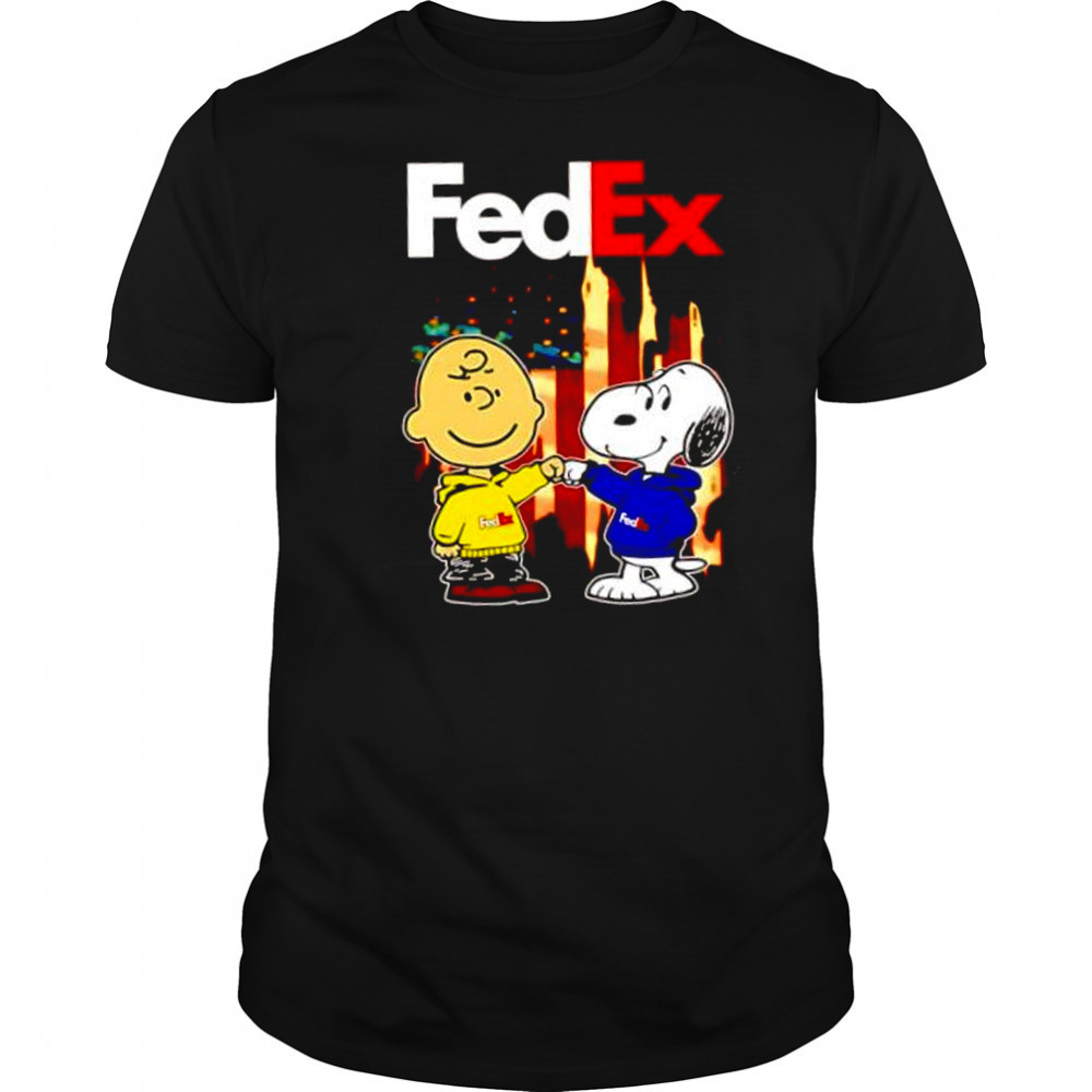 FEDEX Charlie Brown and Snoopy shirt