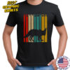 Fennec Fox Silhouette Striped Wildlife Animal Vintage T-Shirt