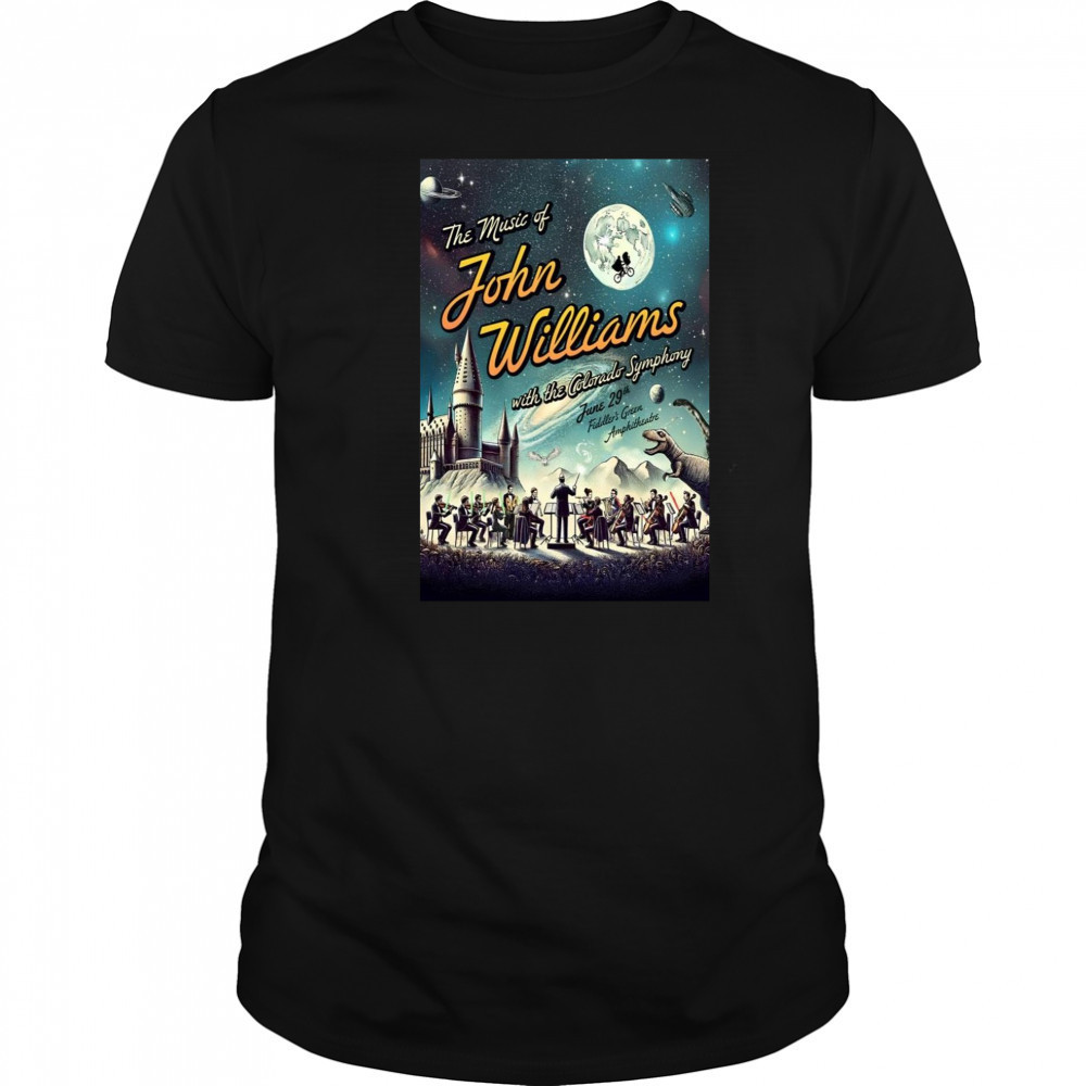 Fiddler Green Amphitheatre The Music Of John Williams June 29 2025 Poster T-Shirt