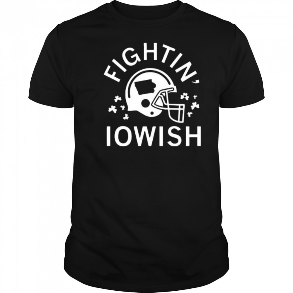 Fightin Iowish helmet shirt