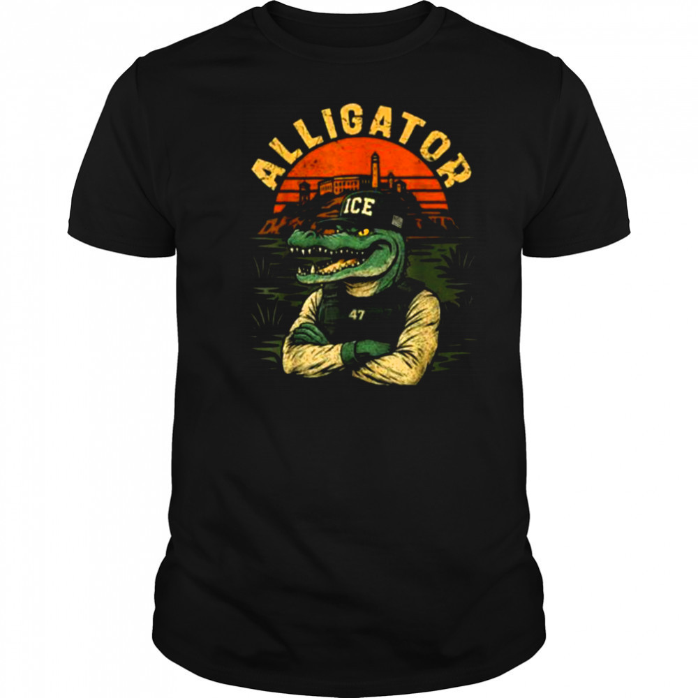 Florida Alligator Ice Funny Trump 2025 T Shirt