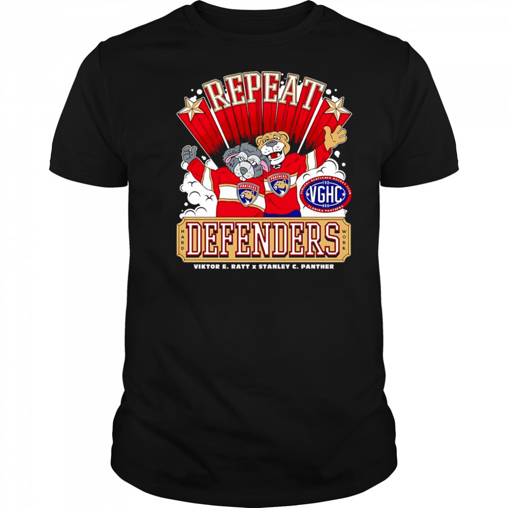 Florida Panthers 2024-2025 Back-to-Back Stanley Cup Champions Repeat Defenders shirt