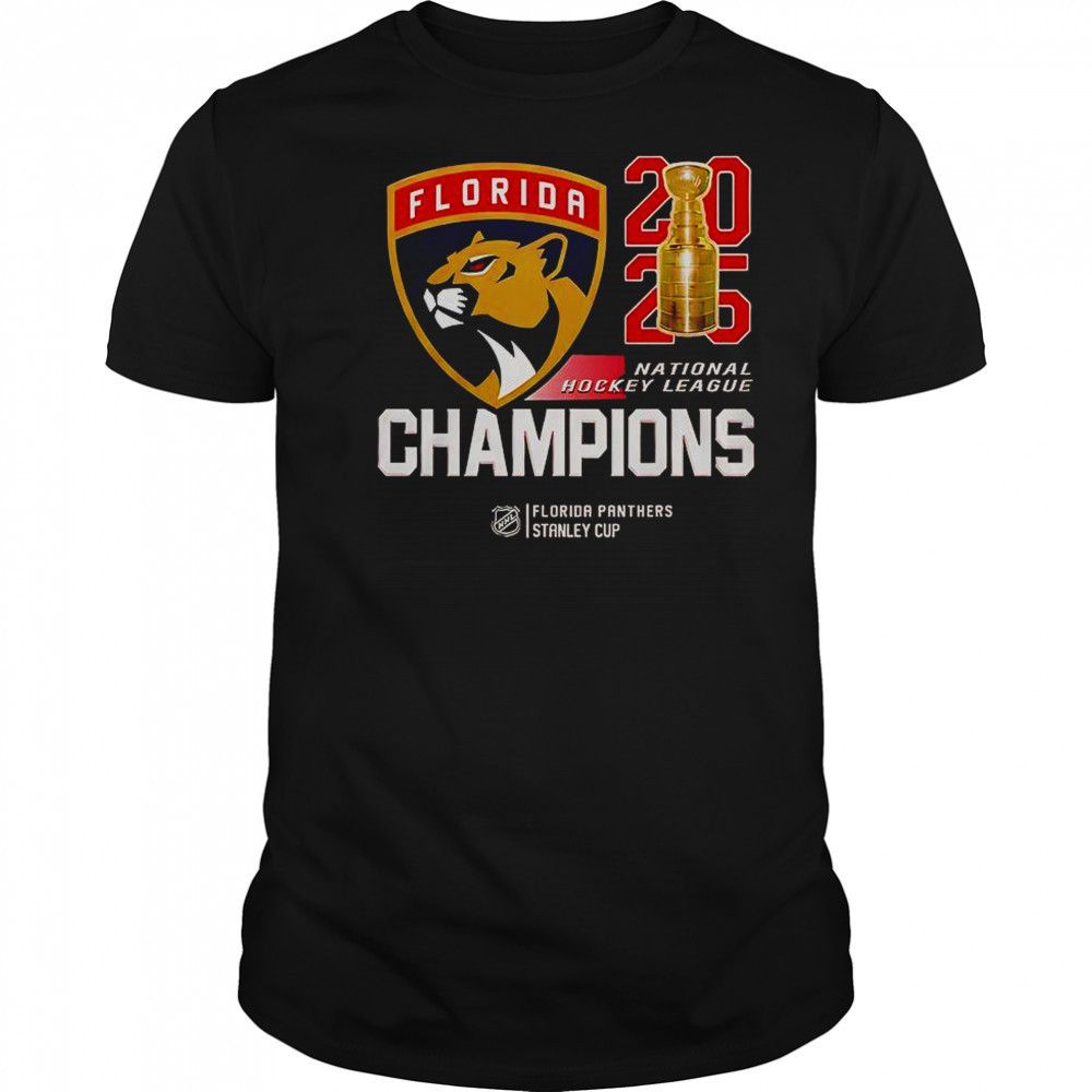 Florida Panthers 2025 National Hockey League Final Champions T-Shirt