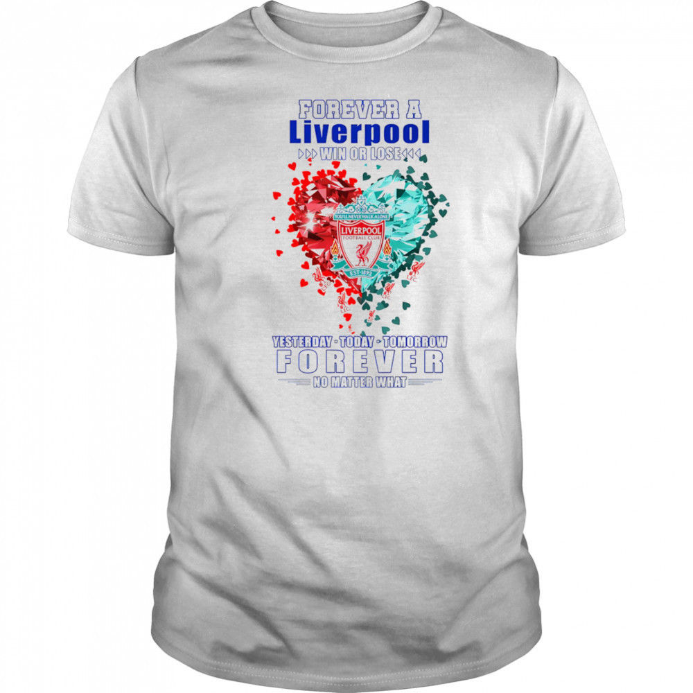 Forever a Liverpool win or lose yesterday today tomorrow forever no matter what shirt