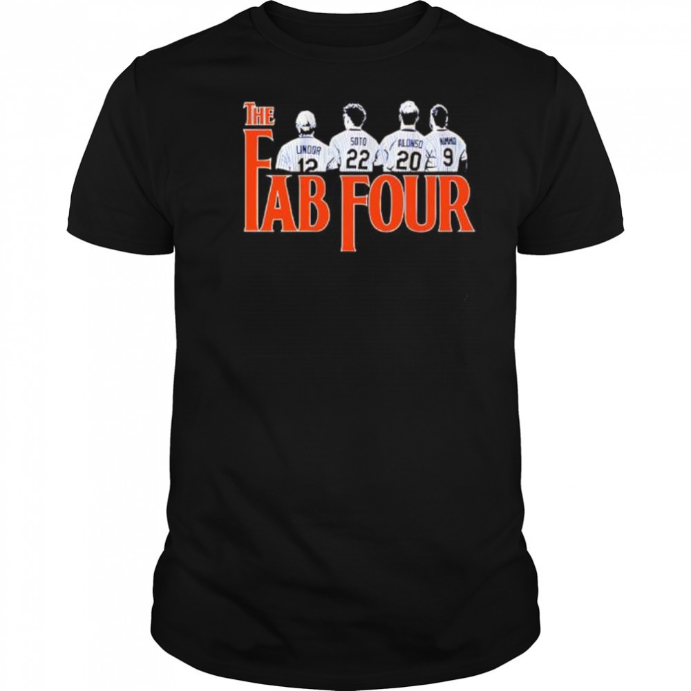 Francisco Lindor Juan Soto Pete Alonso and Brandon Nimmo Fab Four shirt