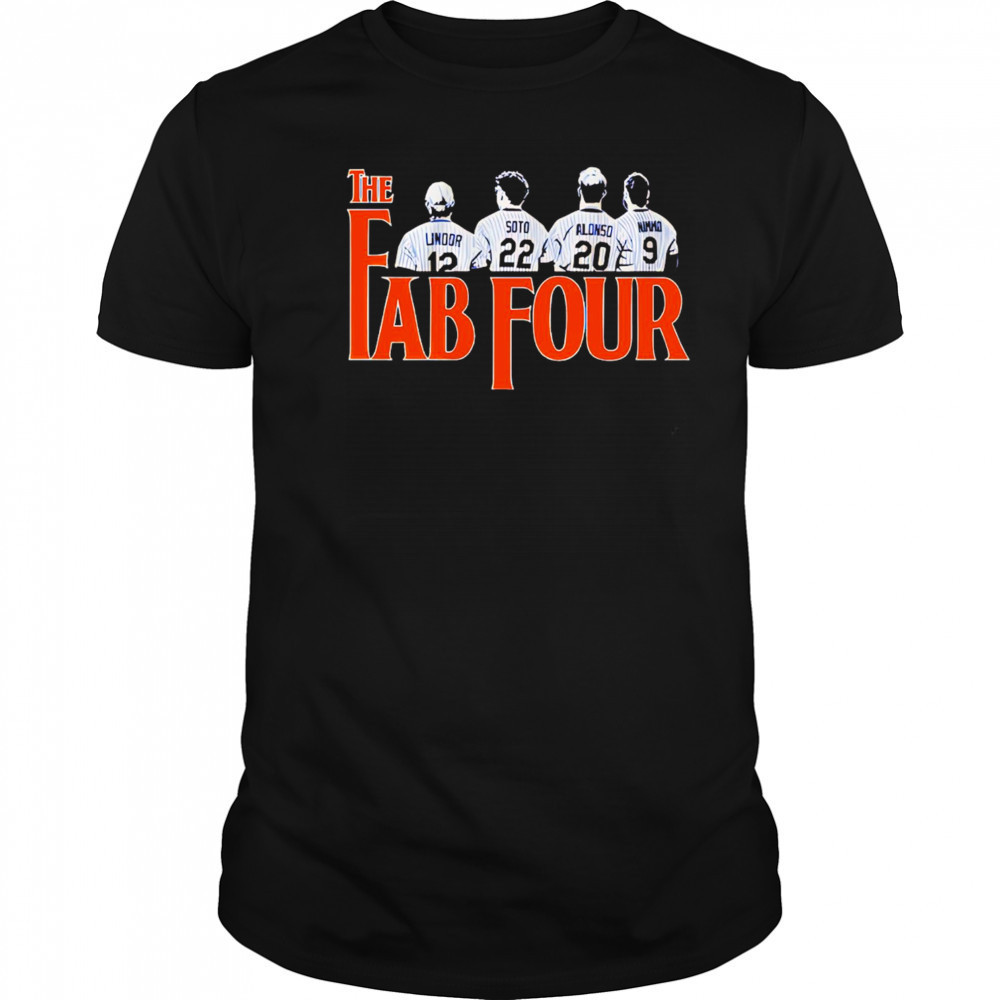 Francisco Lindor Juan Soto Pete Alonso and Brandon Nimmo Fab Four shirt