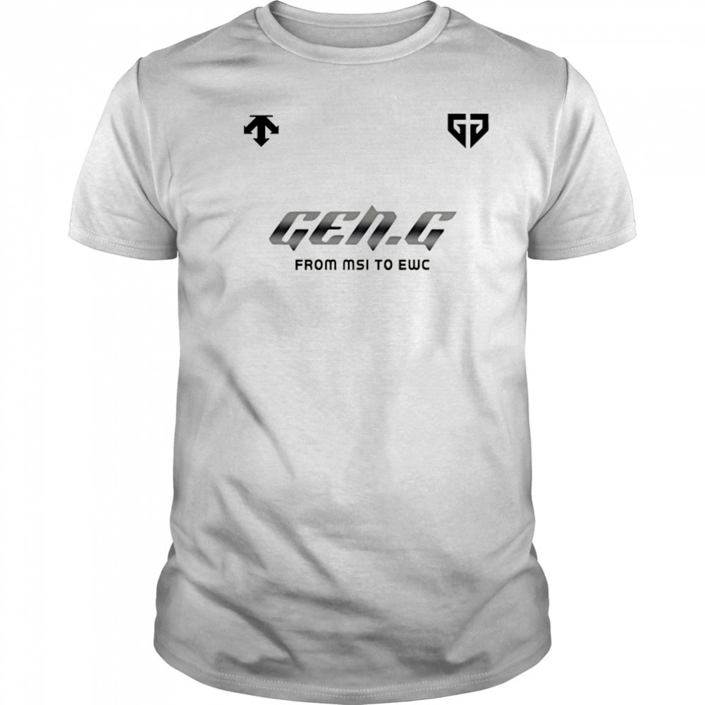 Gen.G from MSI to EWC 2025 shirt