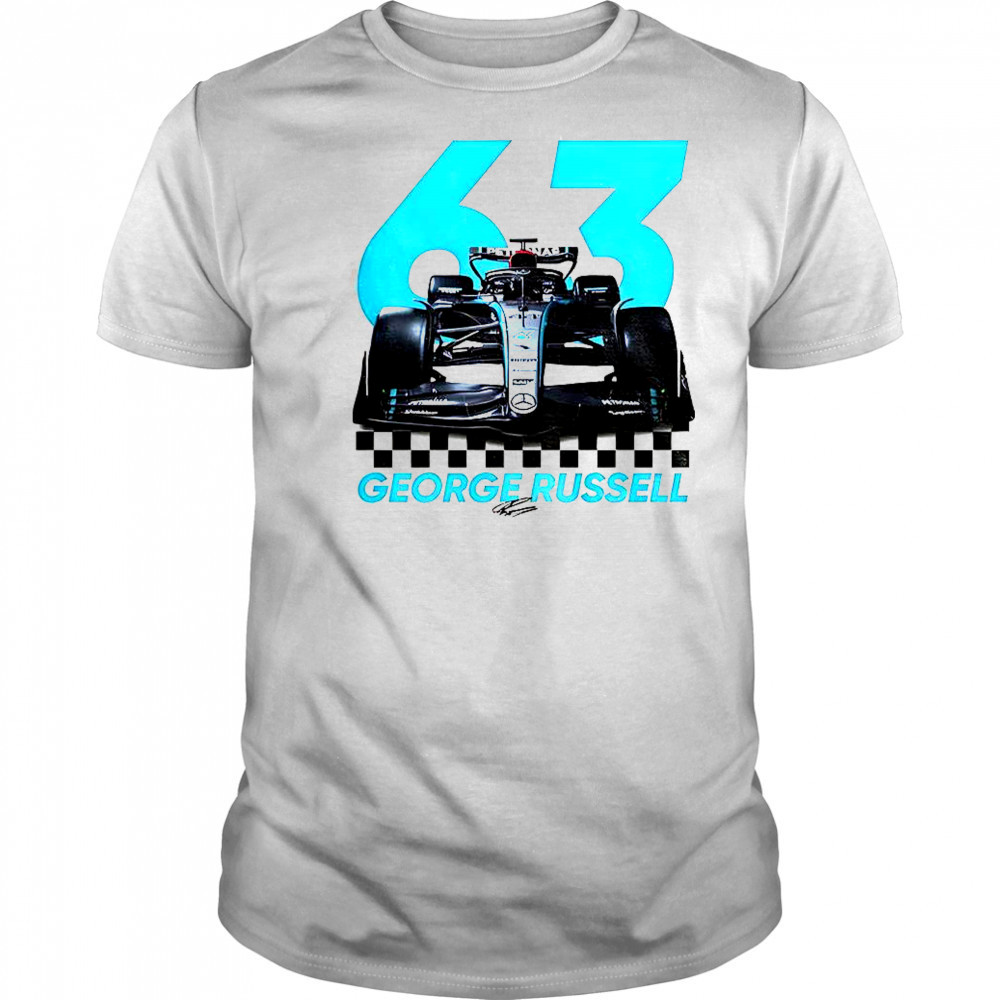 George Russell Formula One F1 Signature T-Shirt