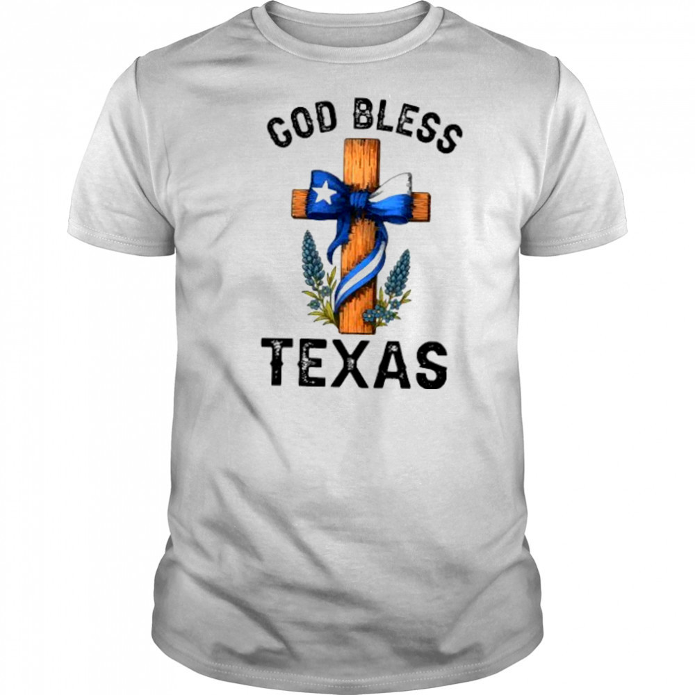God bless Texas cross shirt