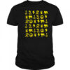 Golden Funny Symbol Skull Snake shirt
