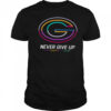 Green Bay Packers never give up Fight Cancer in all colors Shirt