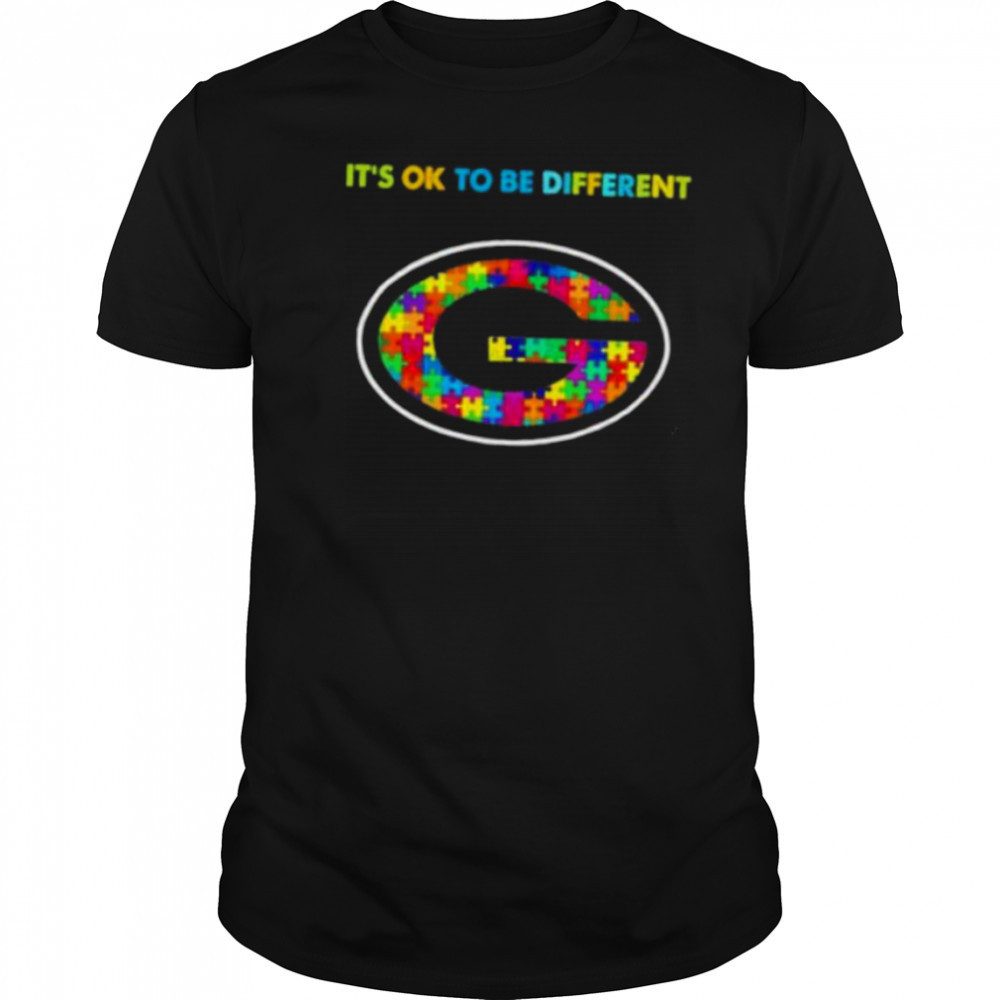 Green Bay Packers x Autism awareness it’s ok to be different Shirt