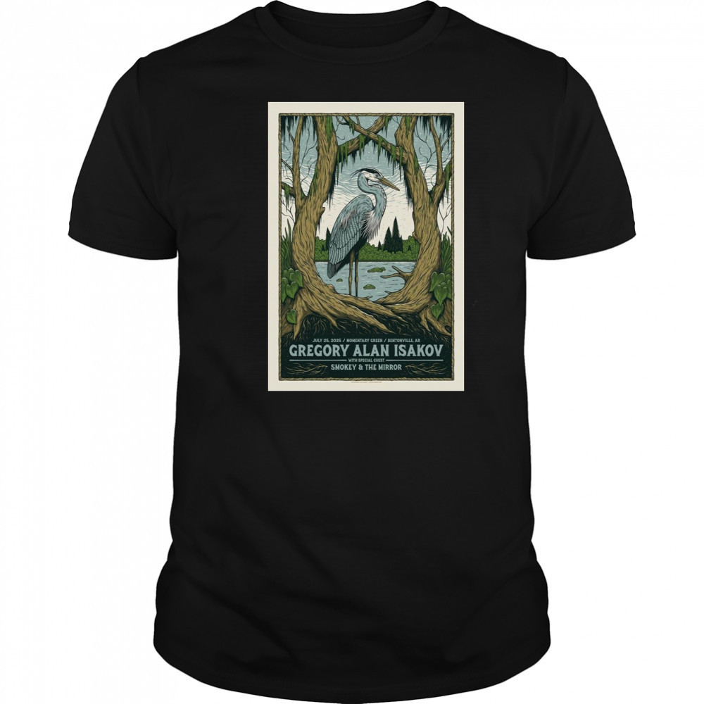Gregory Alan Isakov The Momentary Green 2025 Tour Poster T-Shirt