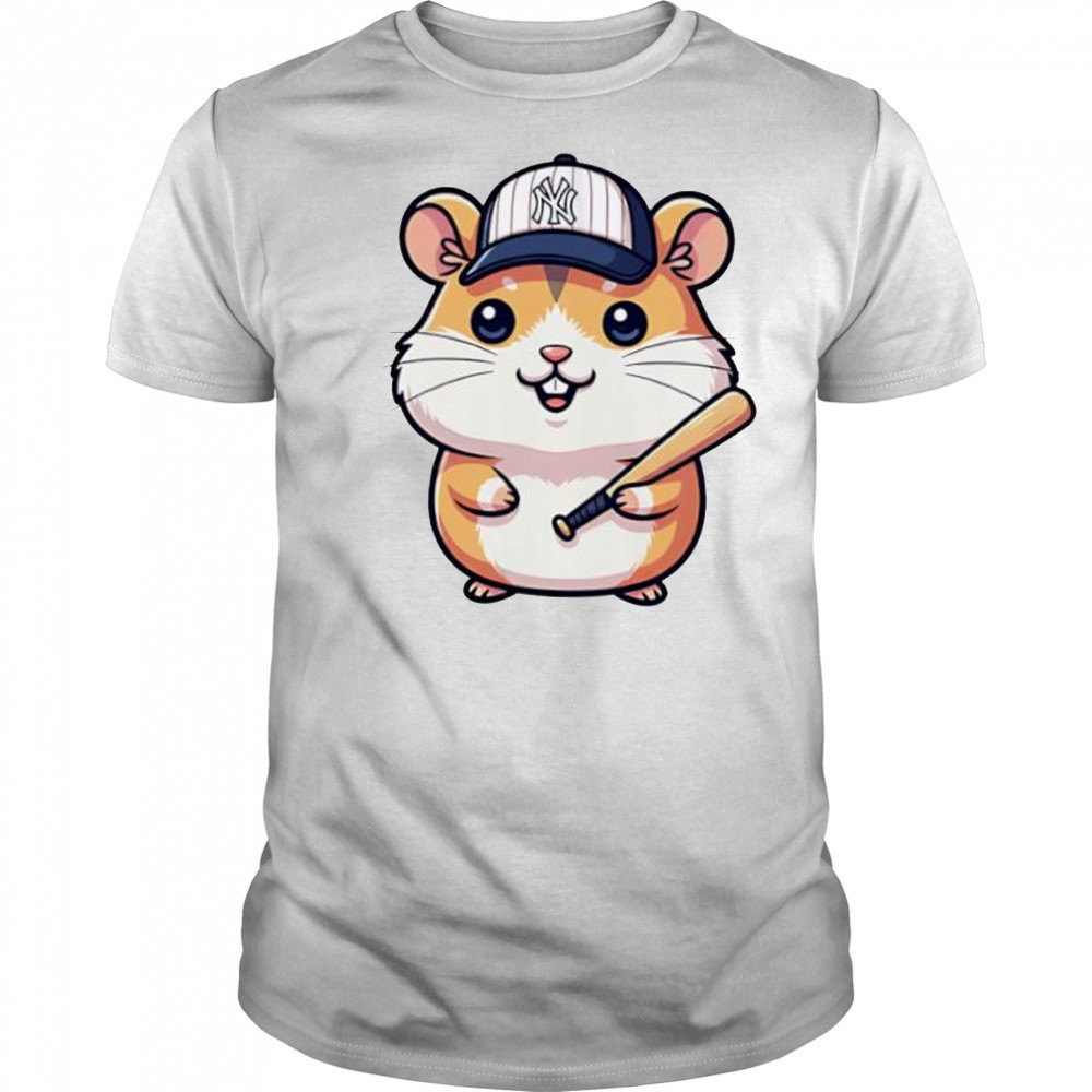 Hamster New York Yankees cute shirt