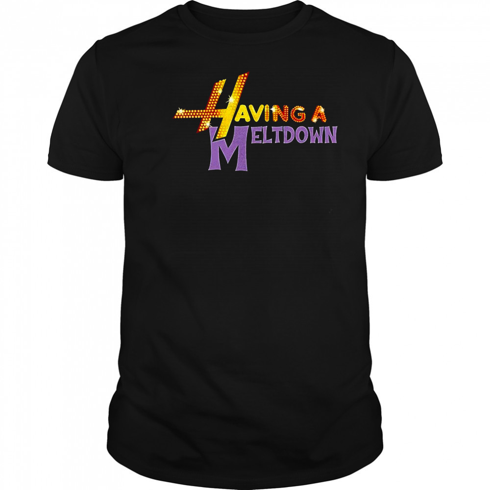 Hannah Montana having a meltdown shirt