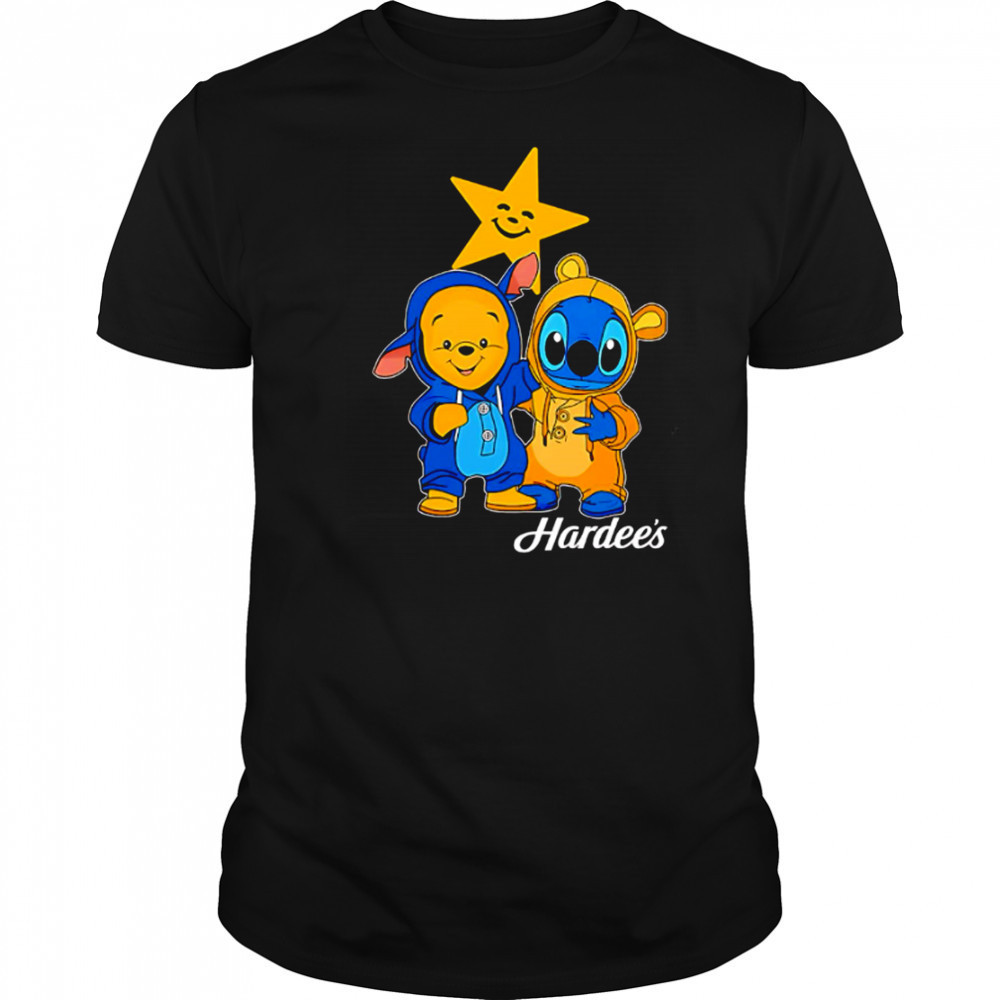 Hardee’s pooh and stitch friends shirt