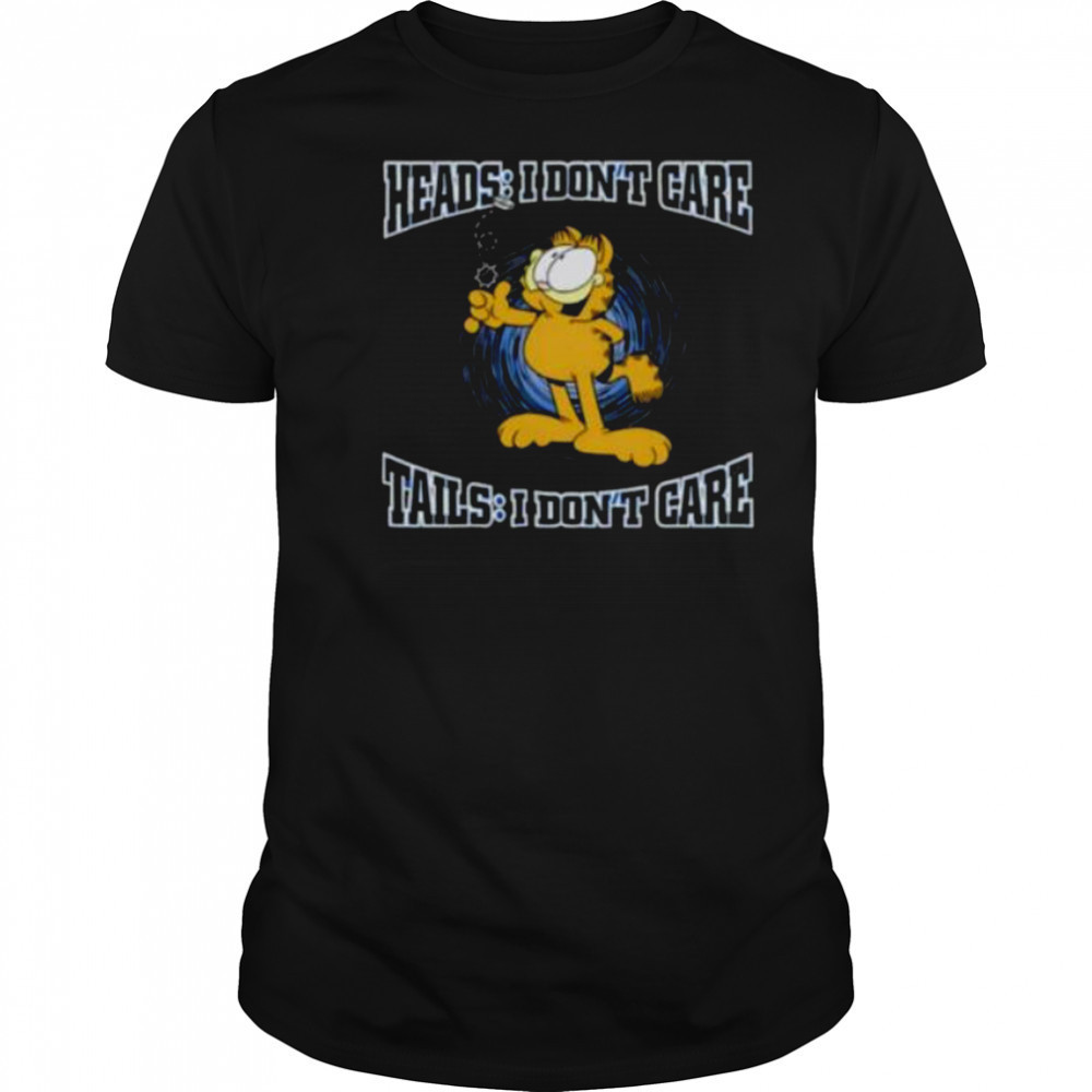 Heads I don’t care tails I don’t care orange cat shirt