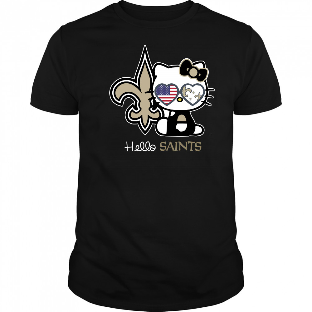 Hello Kitty New Orleans Saints t-shirt