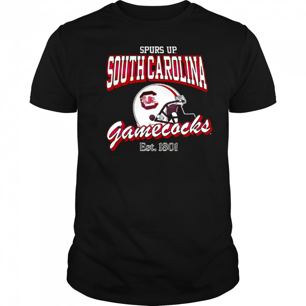 Helmet Spurs Up South Carolina Gamecocks Est 1801 shirt