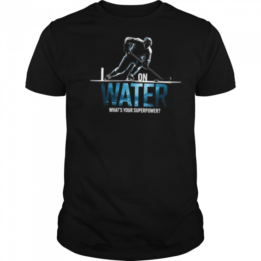 Hockey Player Superpower Funny Ice Skater Slapshot Sport Fan Long Sleeve Shirt