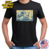 Hokusai’s The Great Wave off Kanagawa catch some waves hand sign shirt