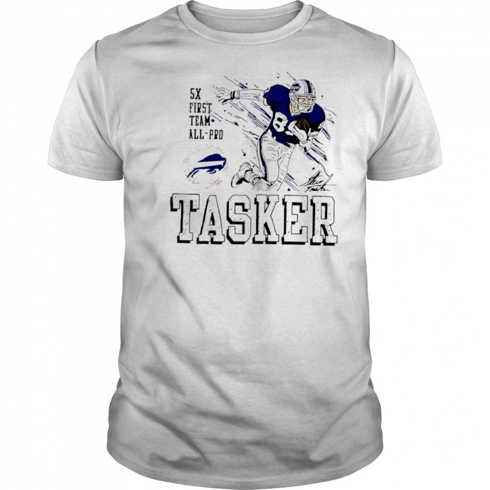 Homage Buffalo Bills Steve Tasker Football signature shirt