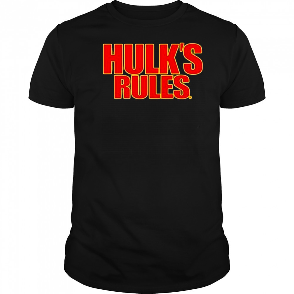 Hulk hogan hulks rules style shirt
