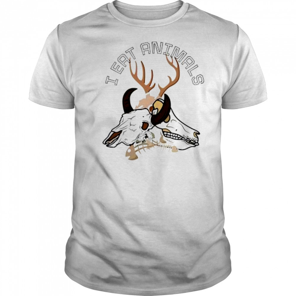 I Eat Animals antelope skull shirt