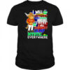I will support Camp Mystic here or there I will support Camp Mystic everywhere Texas Longhorns Bevo mascot shirt