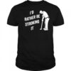 I’d Rather Be Snorting It Golf shirt