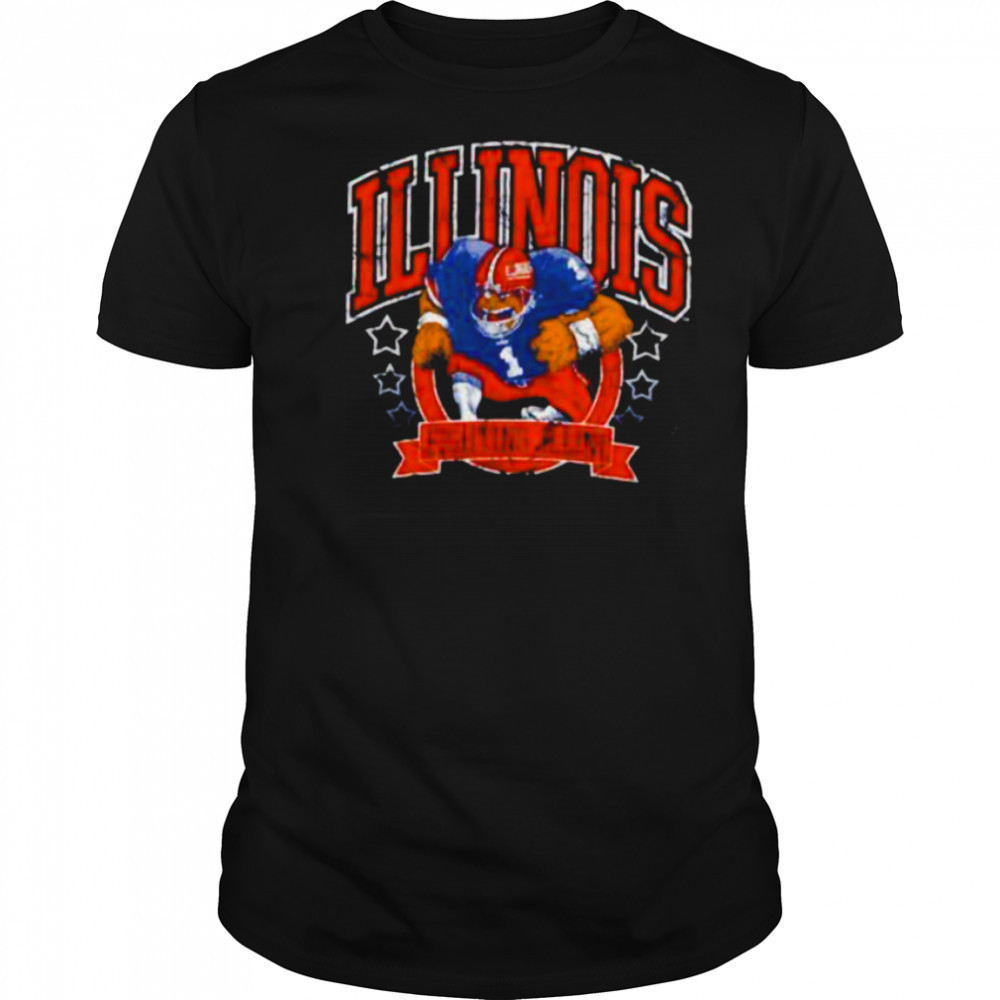Illinois Fighting Irish Football player vintage shirt